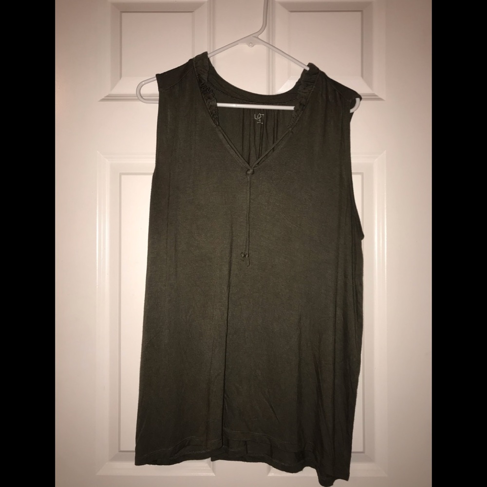 LOFT Outlet olive colored top